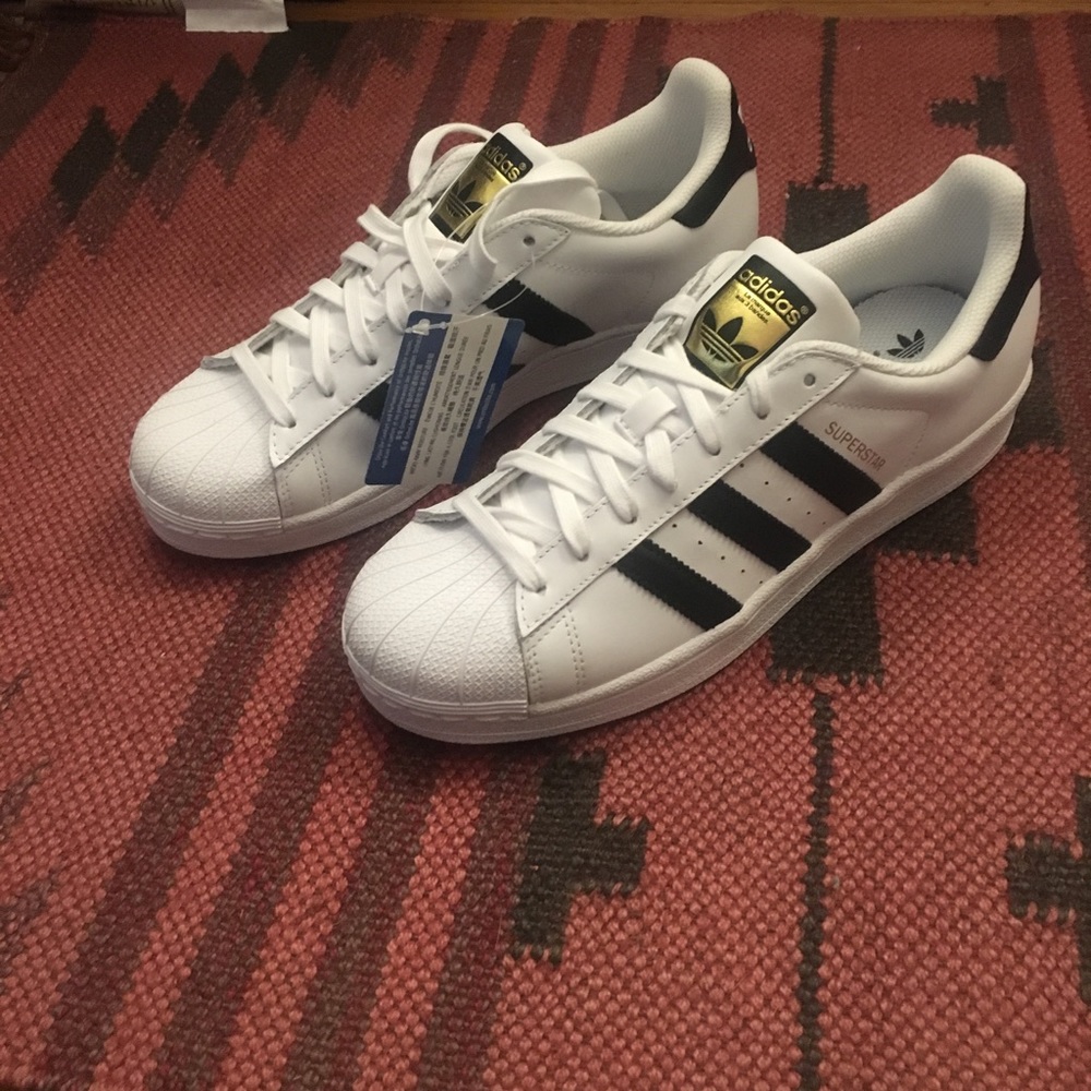 New Adidas Superstar Shoes Sz. 9